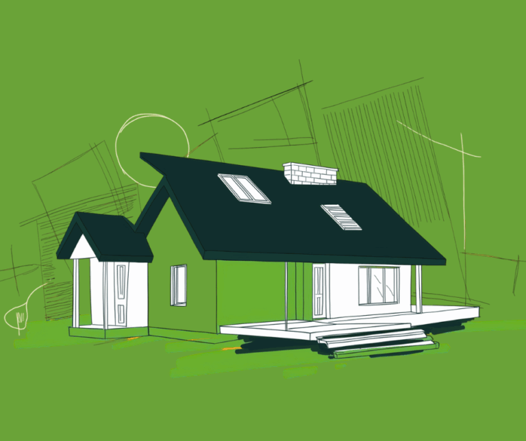 Abstract design of houses